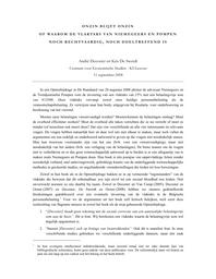 Ce qui est insensé reste insensé ou pourquoi la taxe unique proposée par Niemegeers et Pompen n'est ni juste ni efficace = Onzin blij ft onzin of waarom de vlaktaks van Niemegeers en Pompen noch rechtvaardig, noc doeltreffend is | Decoster André