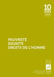 Pauvreté - Dignité - Droits de l'homme : les 10 ans de l'accord de coopération | Delruelle Edouard