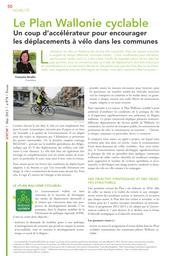 Le plan Wallonie cyclable : un coup d'accélérateur pour encourager les déplacements à vélo dans les communes | Bradfer Françoise