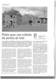 Pistes pour une refonte du permis de lotir | Smoos Mathurin