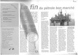 La fin du pétrole bon marché | Dassy Benoït