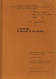 L'écologisme, sa doctrine et ses racines | Peters André