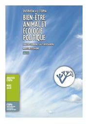 Overview #1 Etopia : Bien-être animal et écologie politique | Camboni Angela