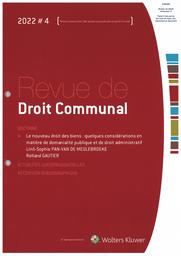 Revue de droit communal. 2022/4 | 