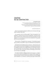 Croître ou se contracter | Malcorps Johan