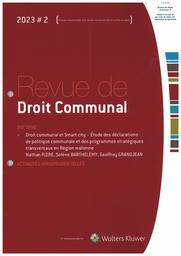 Revue de droit communal. 2023/2 | 